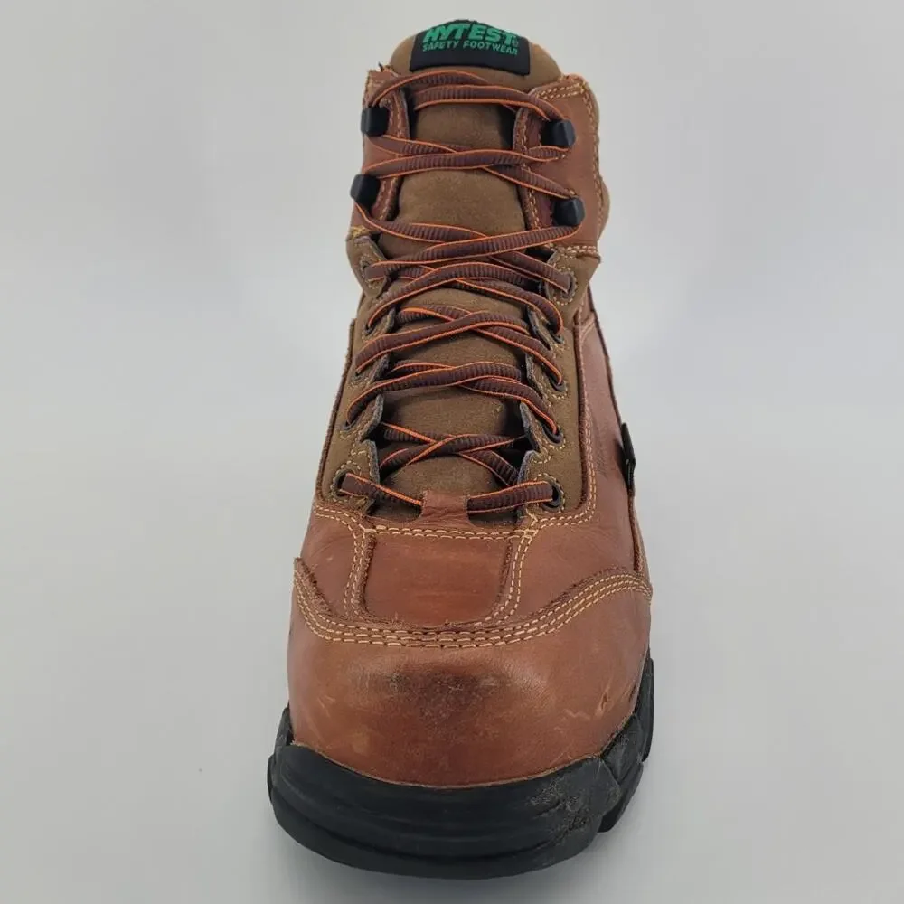 Hytest Apex Waterproof Composite Toe Work Boots 11.5W Brown Construction Safety